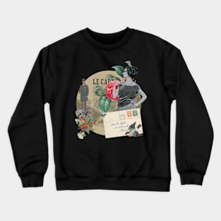 The Letter - Vintage Inspired Collage Illustration Crewneck Sweatshirt